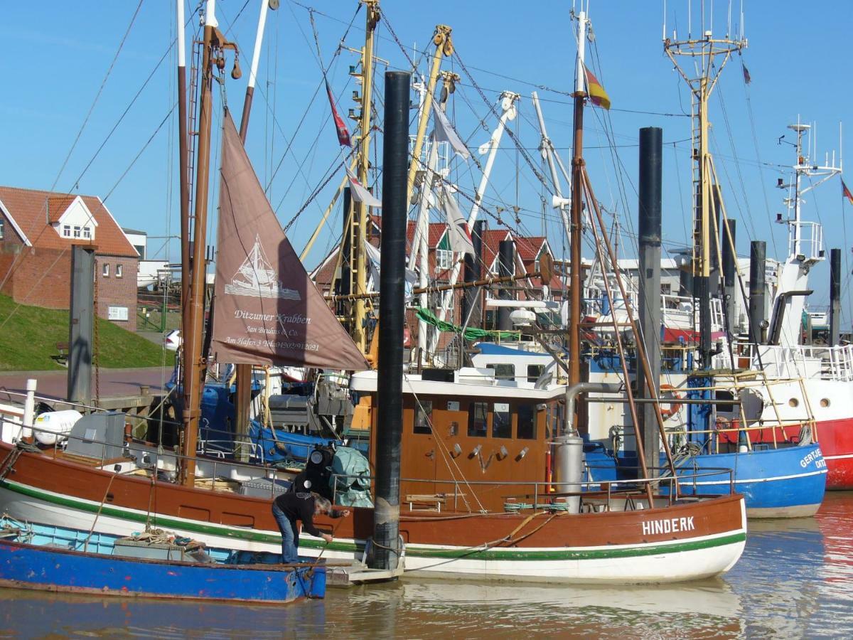 Vier Sterne am Hafen, Ditzum Exterior foto