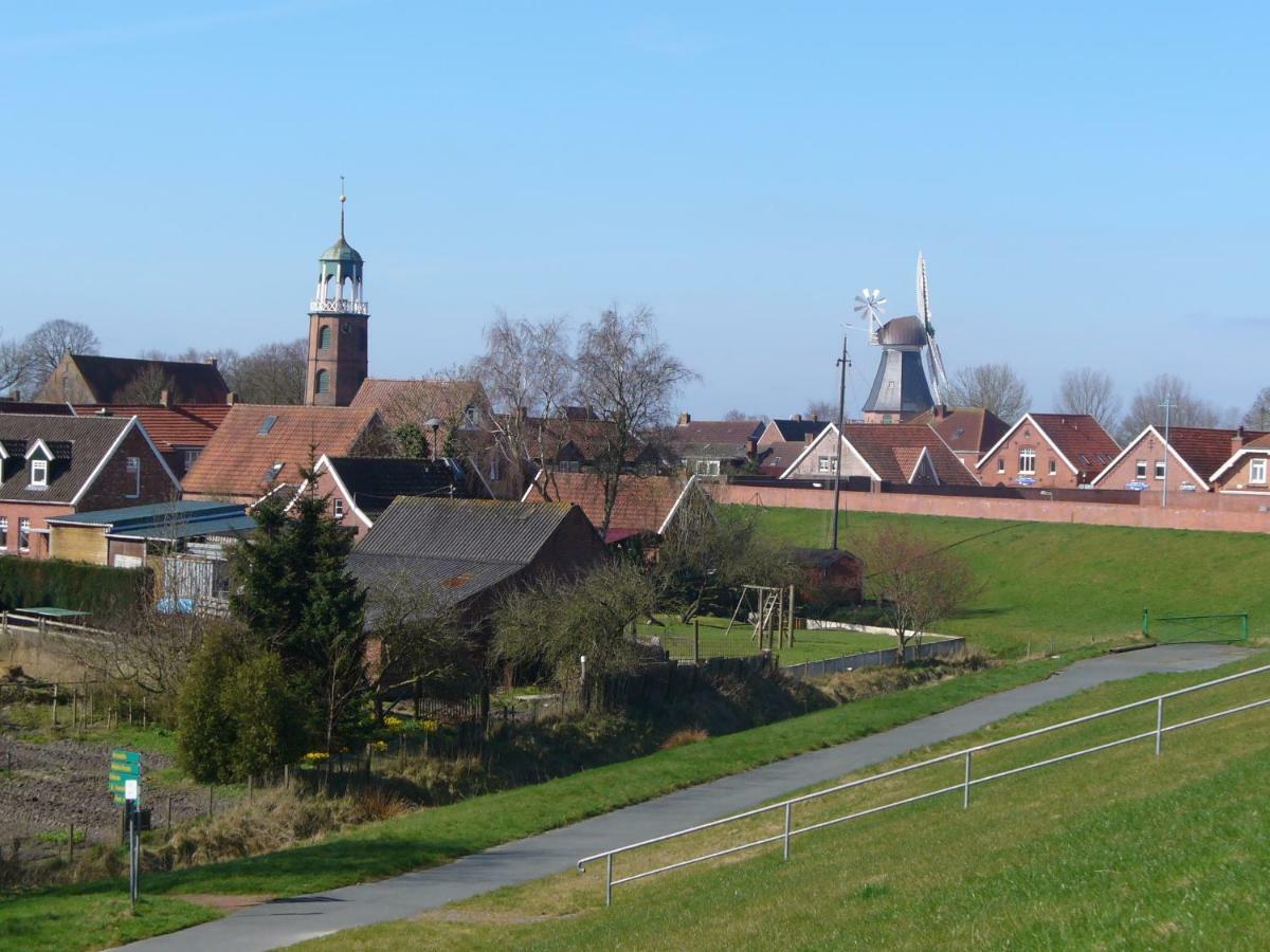 Vier Sterne am Hafen, Ditzum Exterior foto